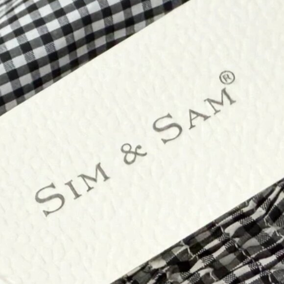 Brand New Women's SIM & SAM Gingham Crop Top - Picture 7 of 7